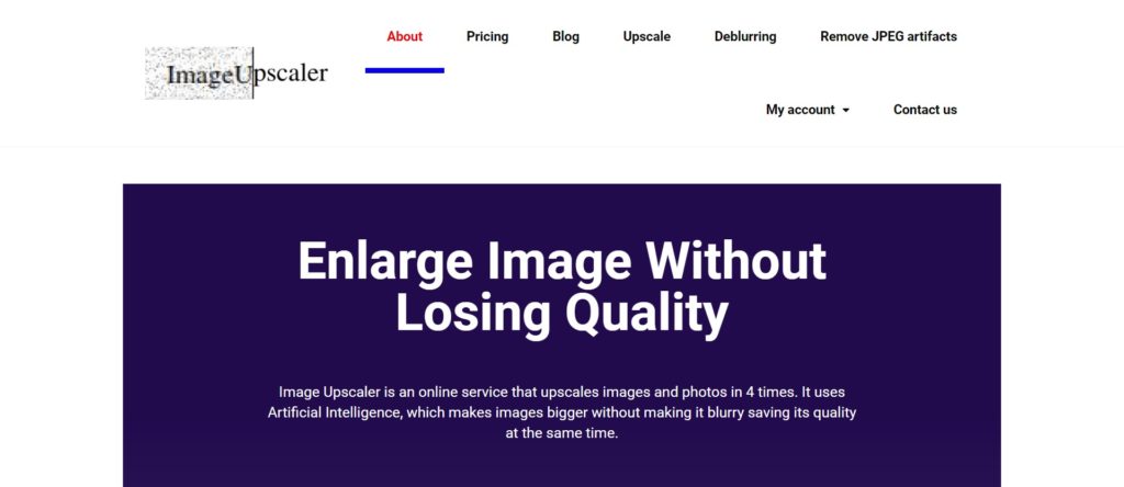 Enlarge the image without losing quality - imageupscaler