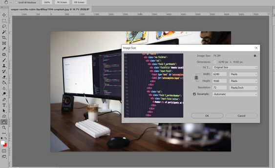 Cara meningkatkan resolusi gambar - Photoshop