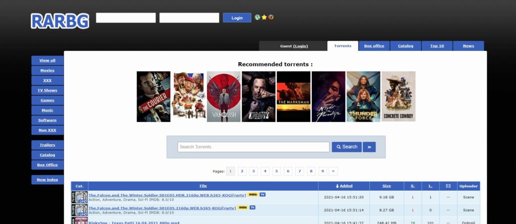 Cele mai bune site-uri de descărcare de filme Torrent - RARBG