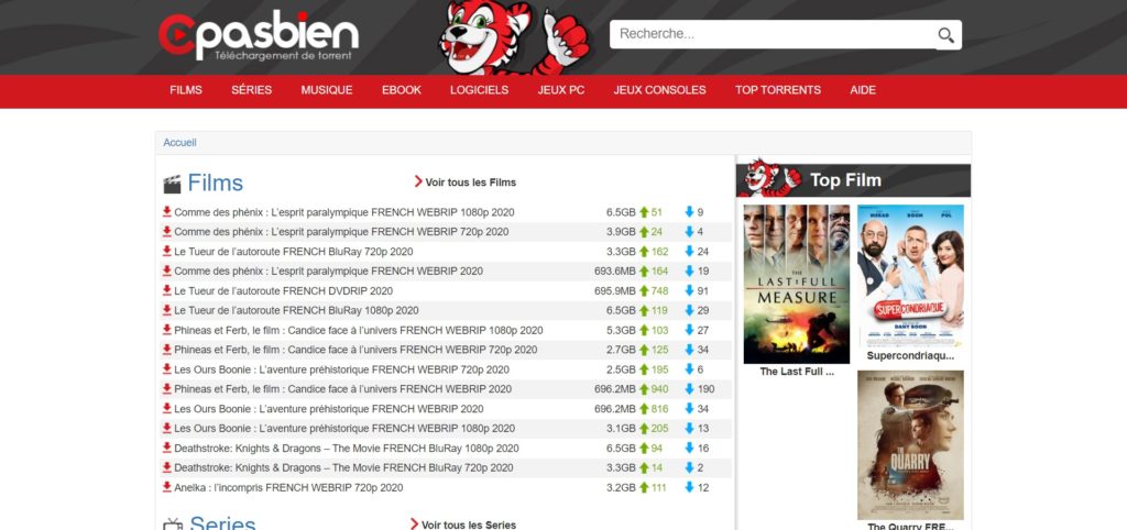 cpasbien - French download site