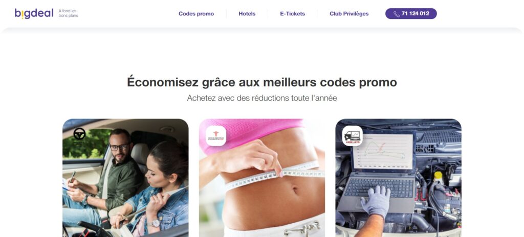 meilleurs sites d'achat groupé et Deal - Bigdeal.tn