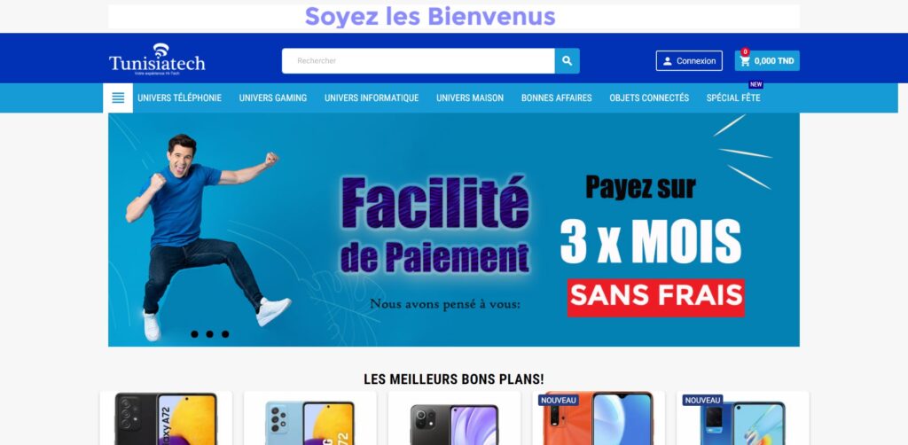 tunisiatech.tn - Site de vente en ligne de téléphonie en Tunisie