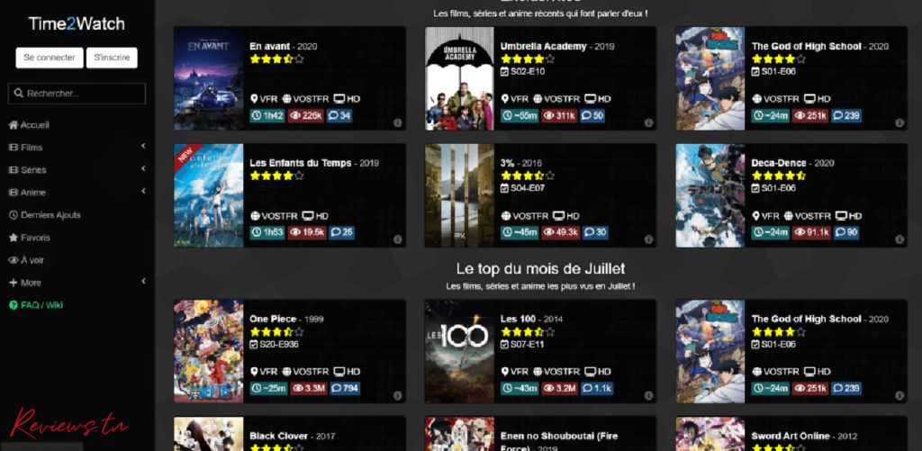 Time2watch fermé - site de streaming et téléchargement gratuit films et séries