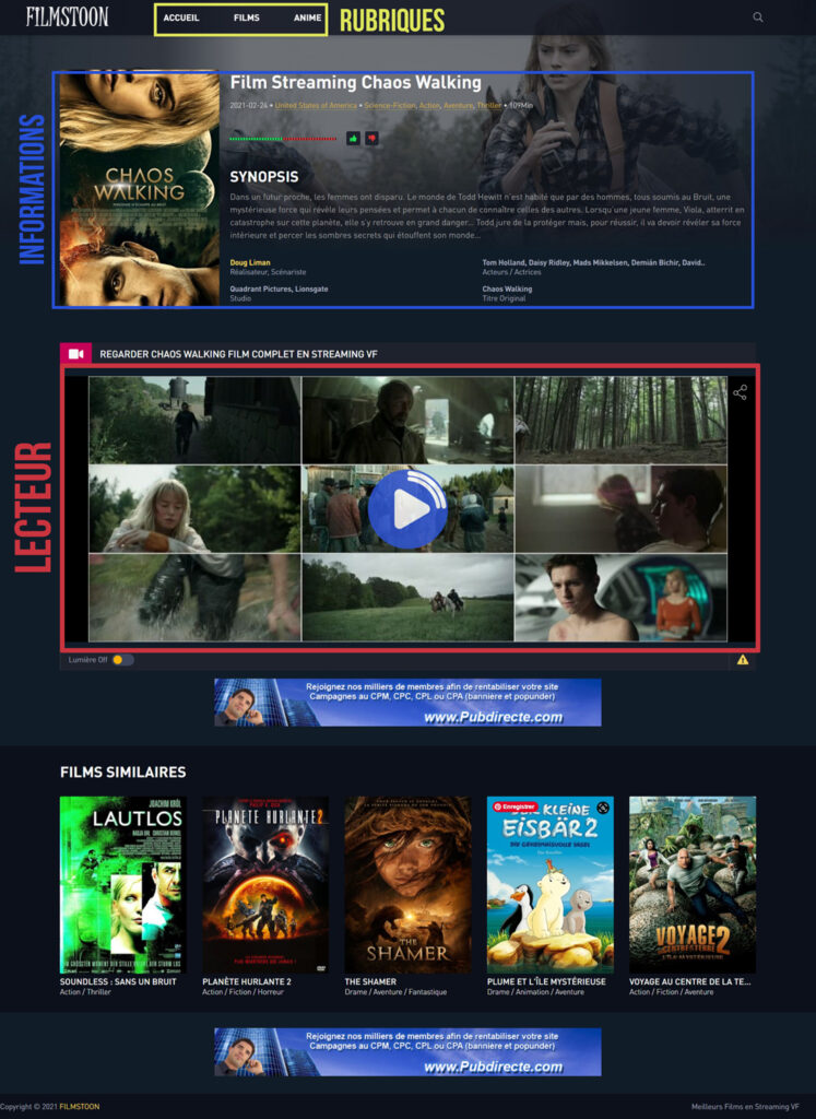 Comment regarder un film en streaming complet sur Filmstoon.tv