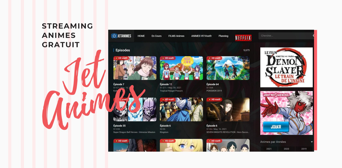 Jetanime - Najbolje mjesto za gledanje Full HD anime streaminga