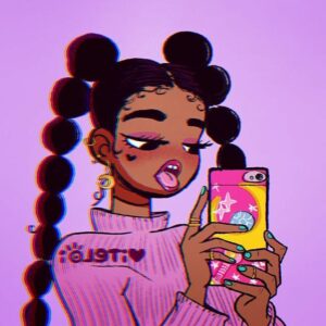 cartoon drawing instagram profile picture