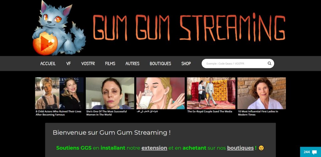 Gum Gum Streaming: аниме и манга в потоковом режиме VF и VOSTFR