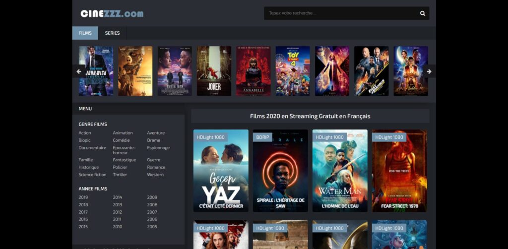 Regarder les meilleurs films et des séries en streaming illimité et gratuit sur CinezZz.