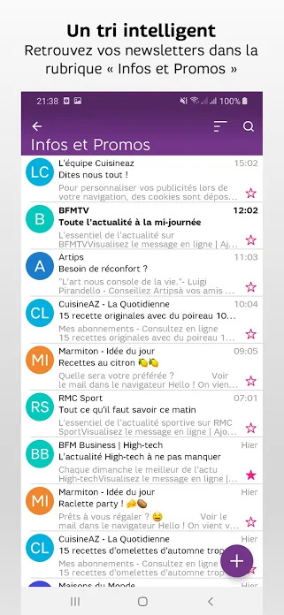 Comment se connecter à la boite mail SFR sur mobile