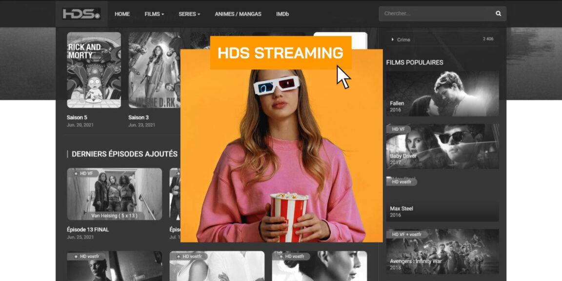 HDS Streaming: أفضل المواقع لمشاهدة أفلام HD و VF المجانية