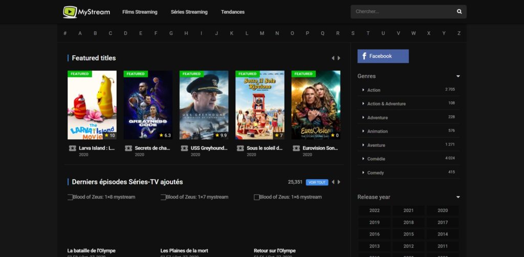 MyStream - besplatni HD serijali i filmovi u francuskoj verziji