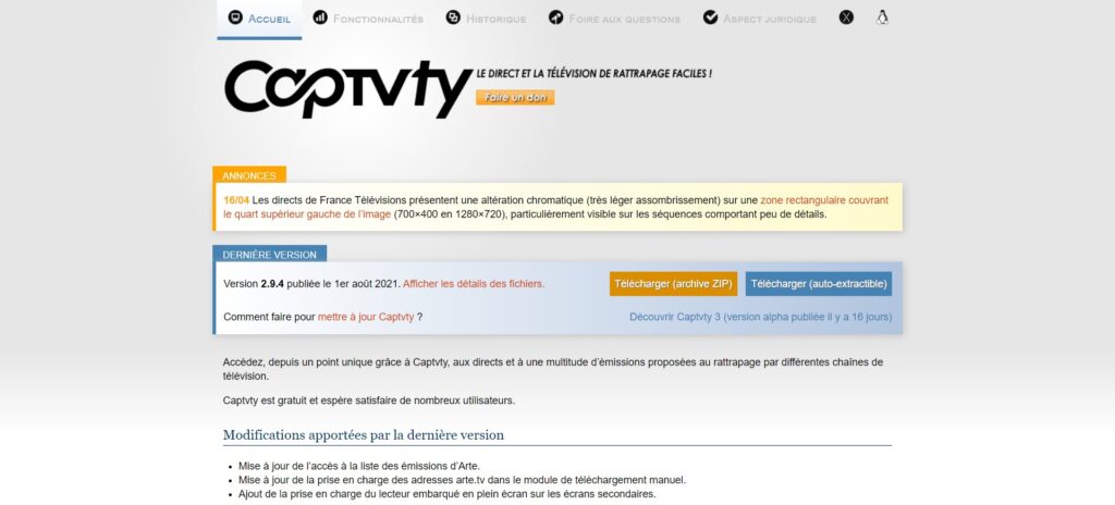 Captvty - تسجيل البرامج التلفزيونية الحية وإعادة التشغيل