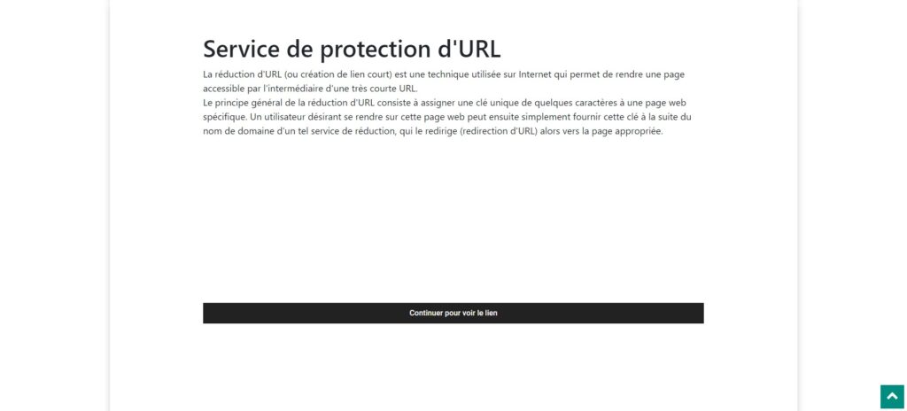 Service de protection d'URL Tirexo v4