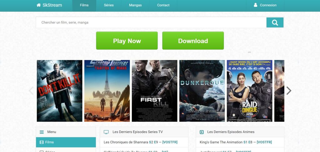 SkStream - Films, séries et mangas en Streaming gratuit et illimité