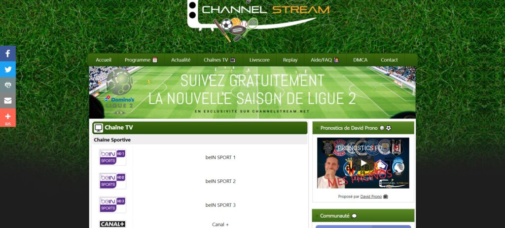 Channelstream - Ücretsiz Spor kanallarını ve canlı yayınları izleyin