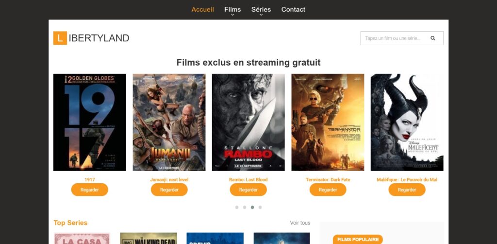 Nouvelle adresse LibertyVF et Libertyland - films streaming HD complet gratuit