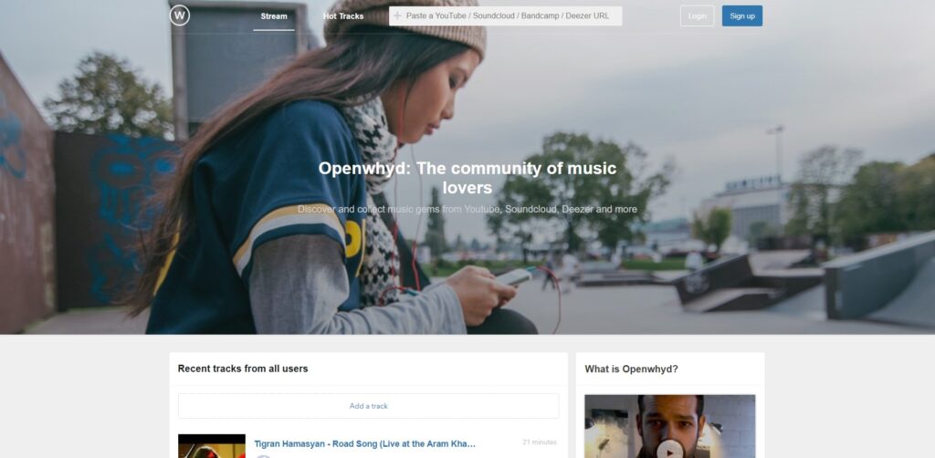 Openwhyd - Musique en ligne Gratuitement et partage de playlists