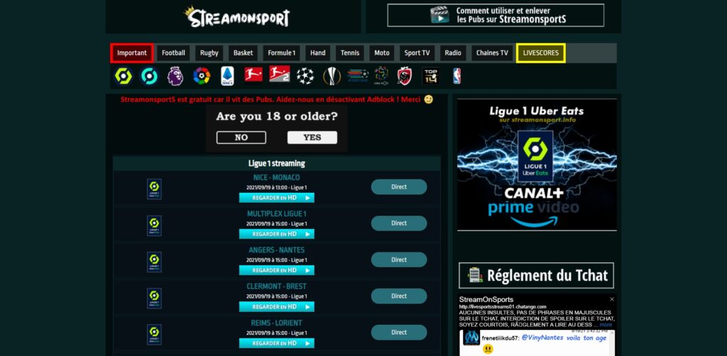 Ζωντανή μετάδοση Streamonsport - Ligue 1 δωρεάν