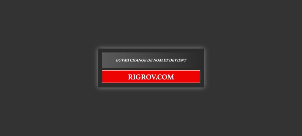 Bovmi change de nom et devient rigrov.com - Streaming gratuit