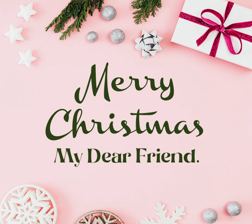 Short Christmas Text - Wish A Friend Merry Christmas In English