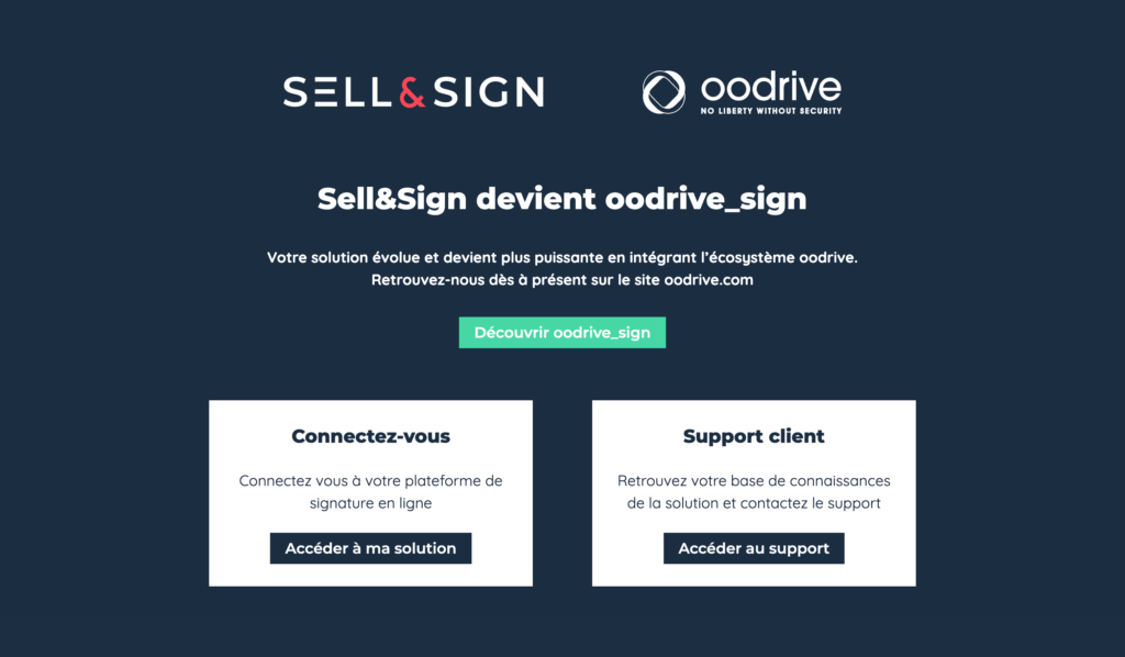 Лучшие решения для создания электронной подписи - Sell & Sign (oodrive)