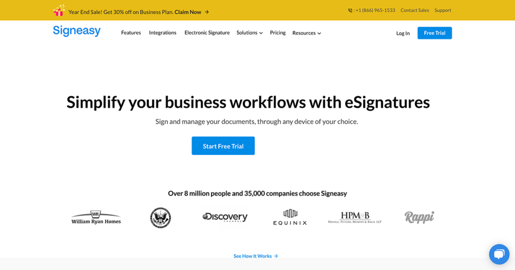 SignEasy - crea tuum electronic signature facile online