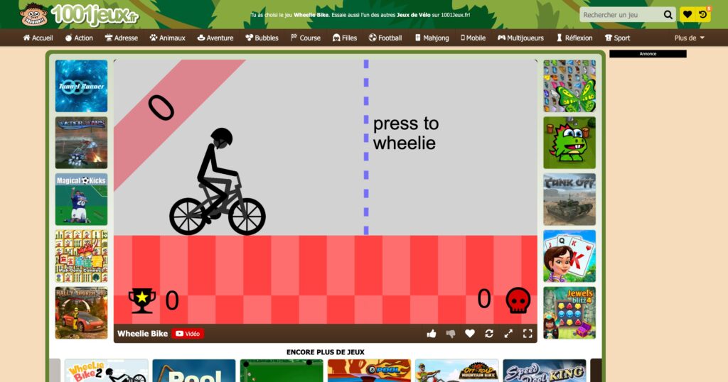 Wheelie Bike - 自行车游戏