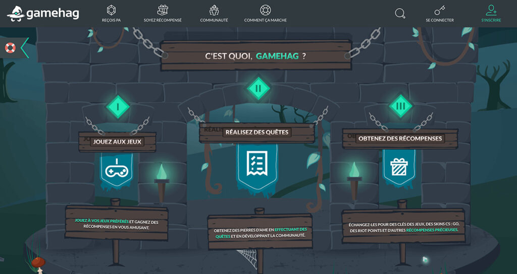 Gamehag - Évoquez des récompenses en jouant