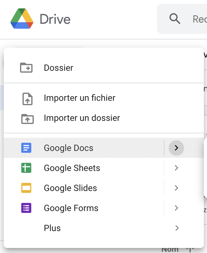 Google Docs (ການປະມວນຜົນຄຳສັບ), Google Sheets (ສະເປຣດຊີດ) ແລະ Google Slides (ການນຳສະເໜີ).