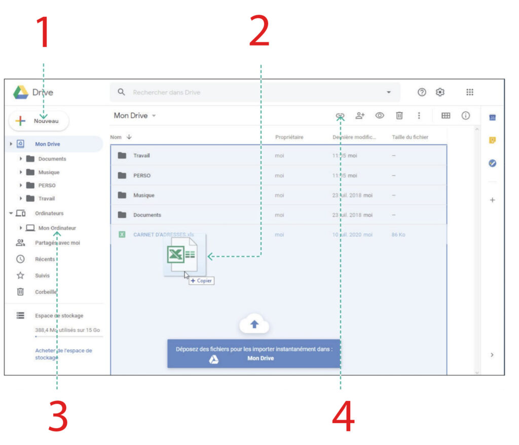 Comprender e utilizar Google Drive en liña