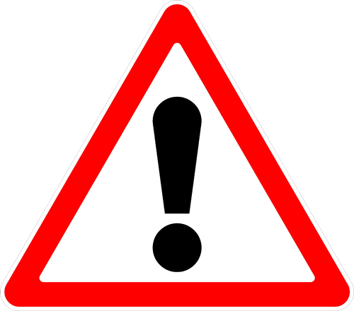 Предупреждающий знак опасности PNG