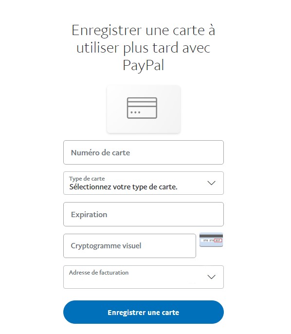 Etapes Enregistrer un compte bancaire avec Paypal