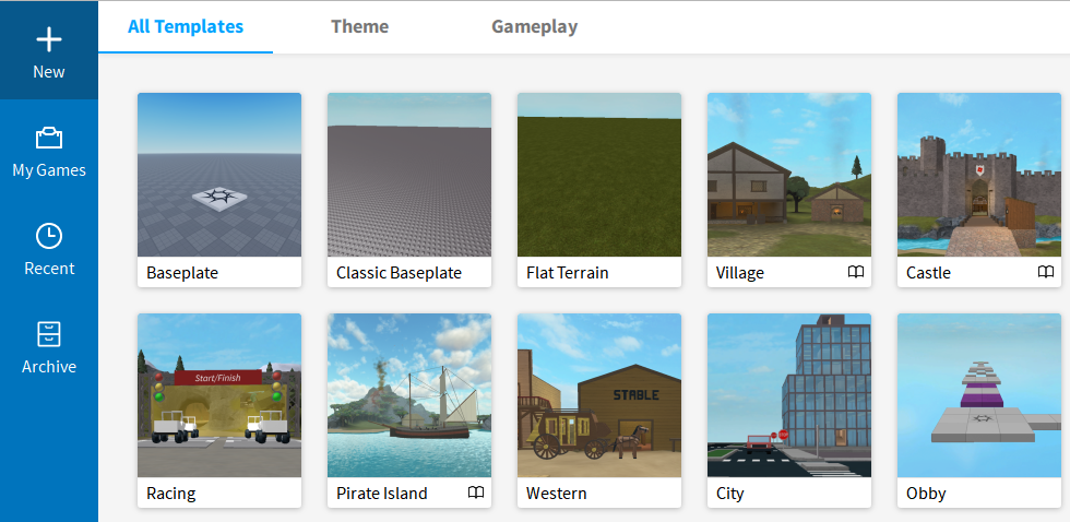 RobloxStudio Template Interface