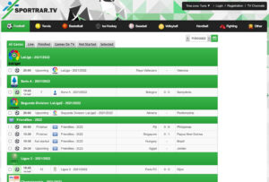 sportrar tv est un site Web qui vous permet de regarder des jeux sportifs en ligne gratuitement.