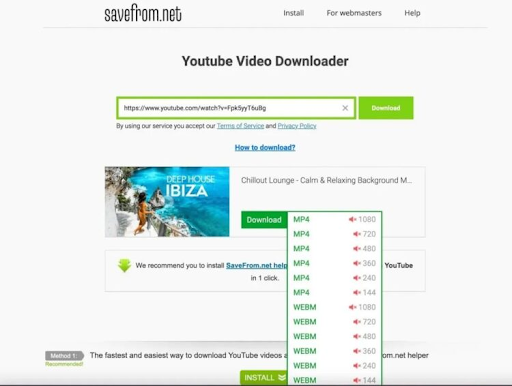 Savefrom - Fergese online tsjinst foar it downloaden fan YouTube-fideo's! De bêste fideo-downloader foar Youtube, Vimeo, Facebook, Dailymotion en in protte mear!