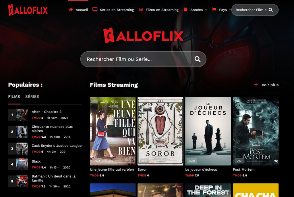 AlloFlix nuovo indirizzo Lebonstream - Film Streaming à Voir Gratuitment & Streaming Serie Complet