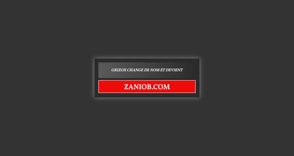 Grizox-ը փոխում է իր անունը zaniob.com