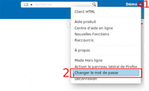 Zimbra Free: Modifier mon mot de passe