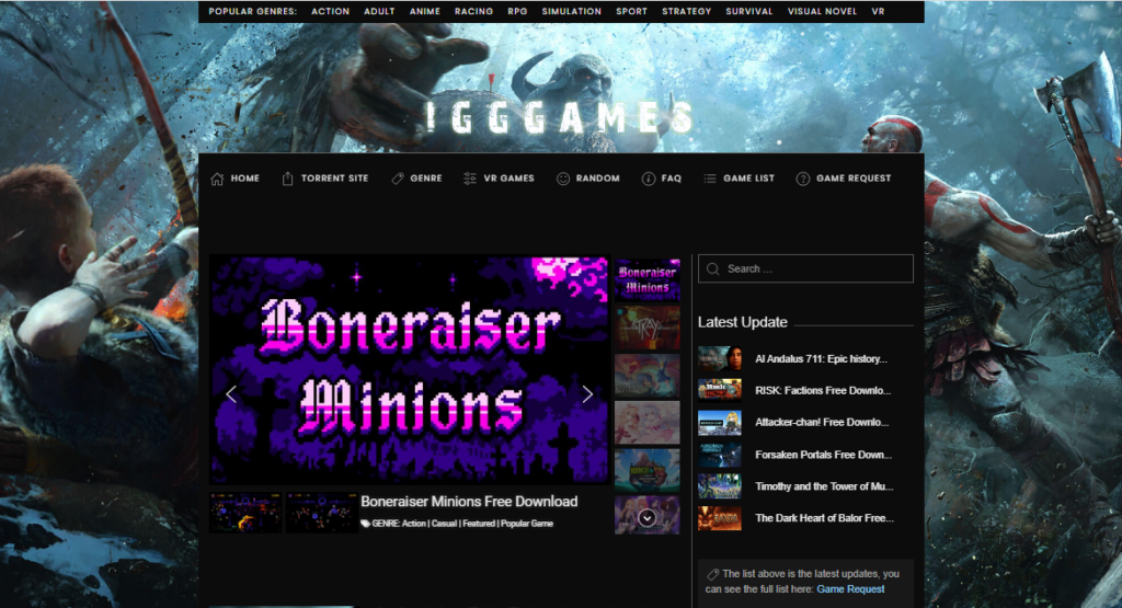 IGG Games : le site de torrent pour télécharger des jeux PC gratuitement