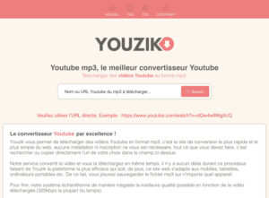 Youzik - Youtube mp3 bihurgailua Youtube bideoa deskargatzeko