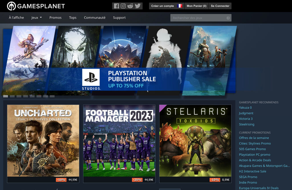 Meilleur site comme Instant Gaming - Gamesplanet