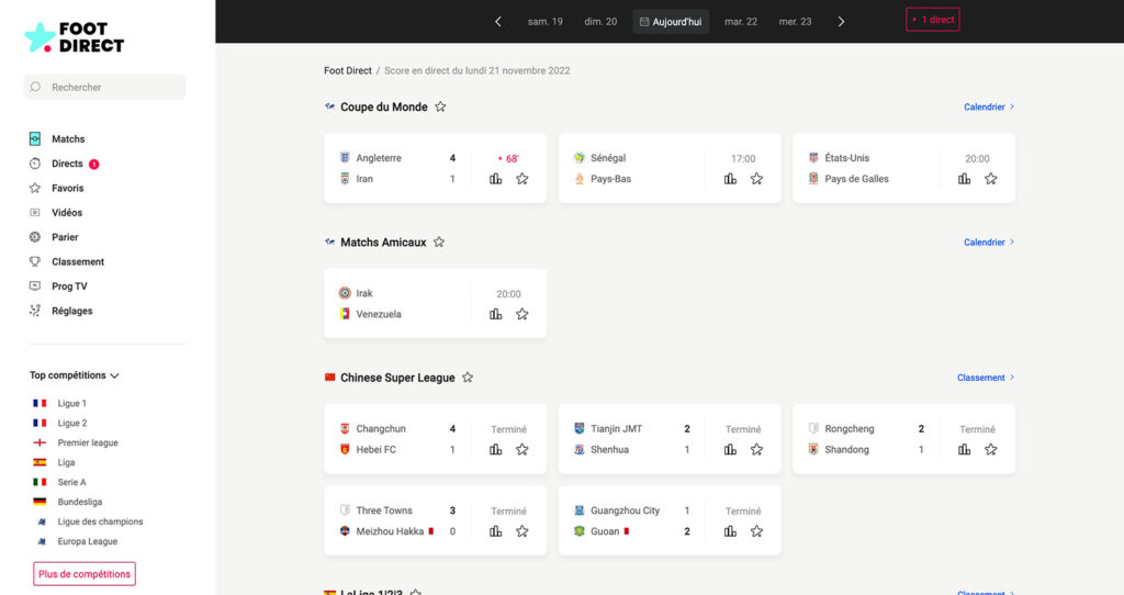 Fotball live - alle resultater og resultater live fotballkamp