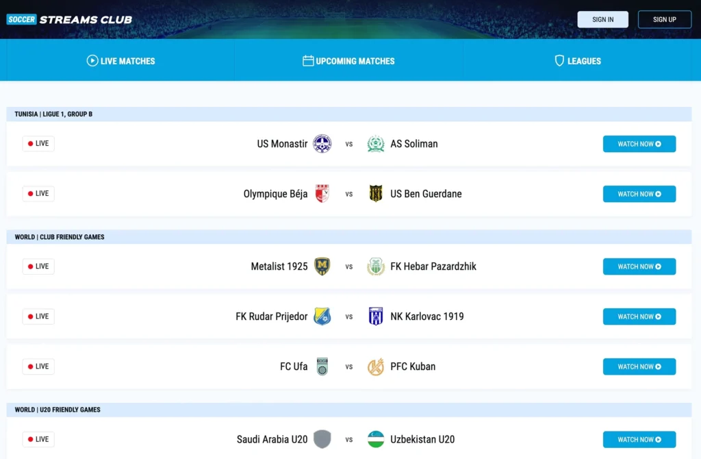 soccer-streams | Find Live Soccer Matches