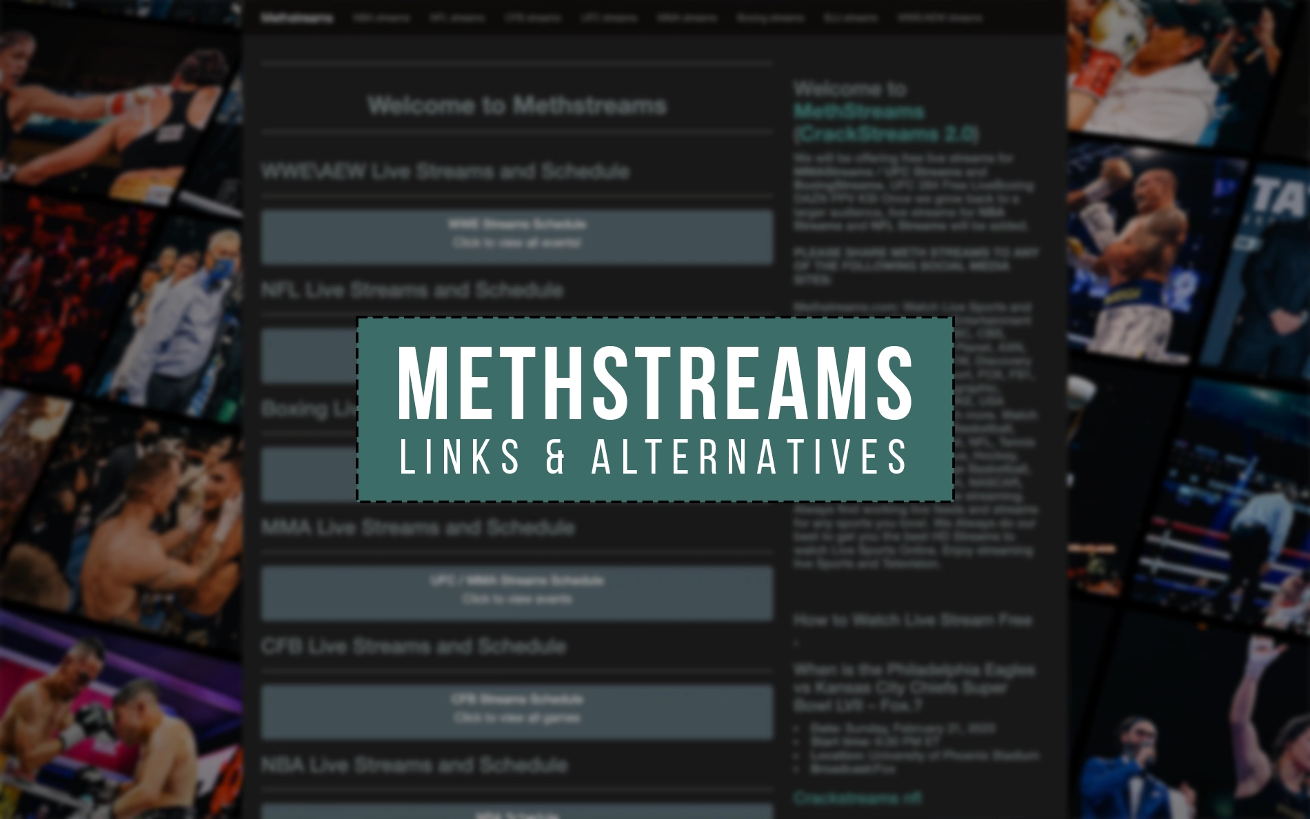 MethStreams Here is the new address of the site in 2023 and top alternatives