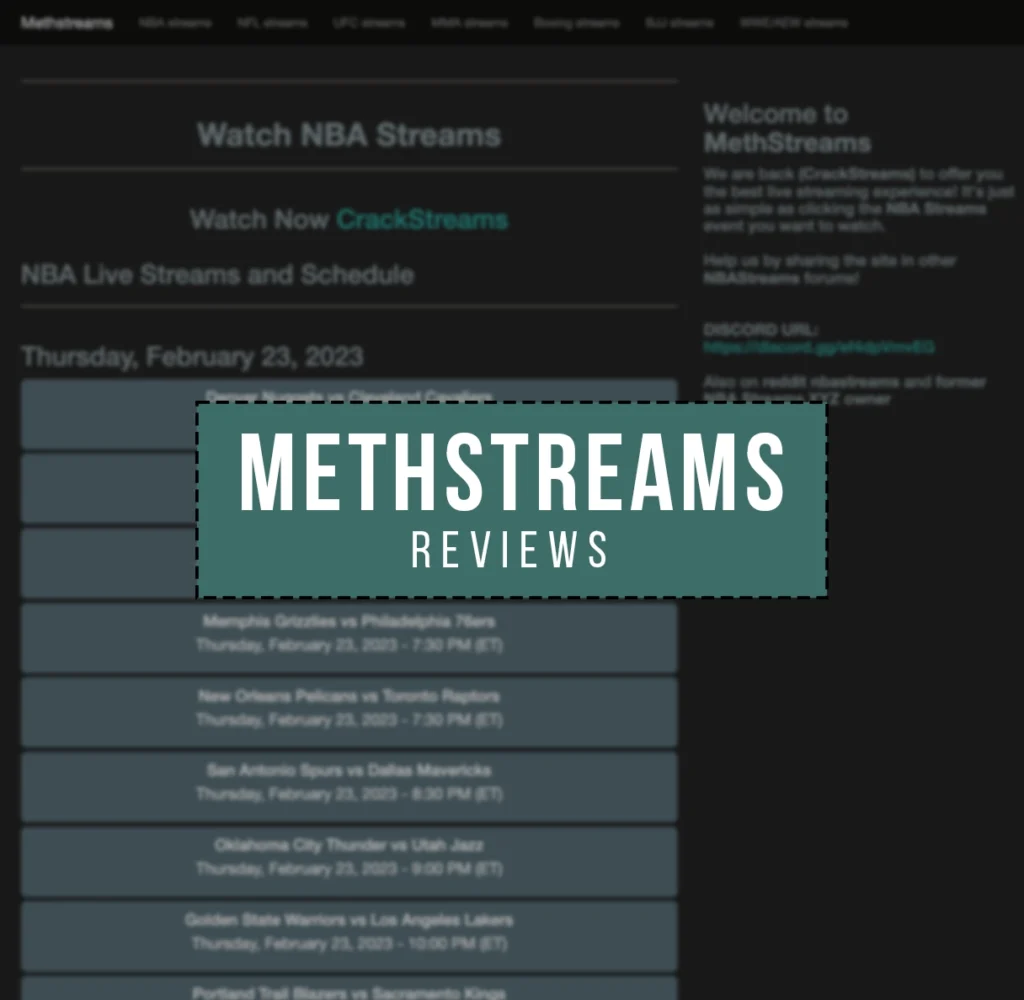 MethStreams - Streaming en direct des meilleurs événements sportifs