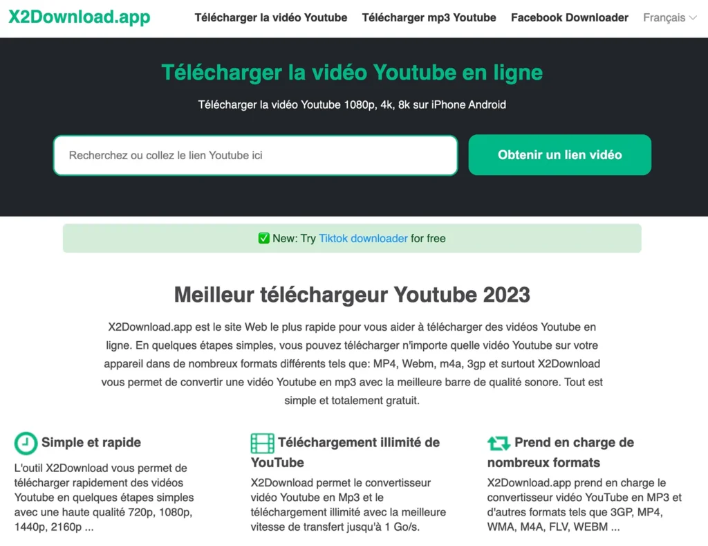 Télécharger la vidéo Youtube - Téléchargeur Youtube - X2Download