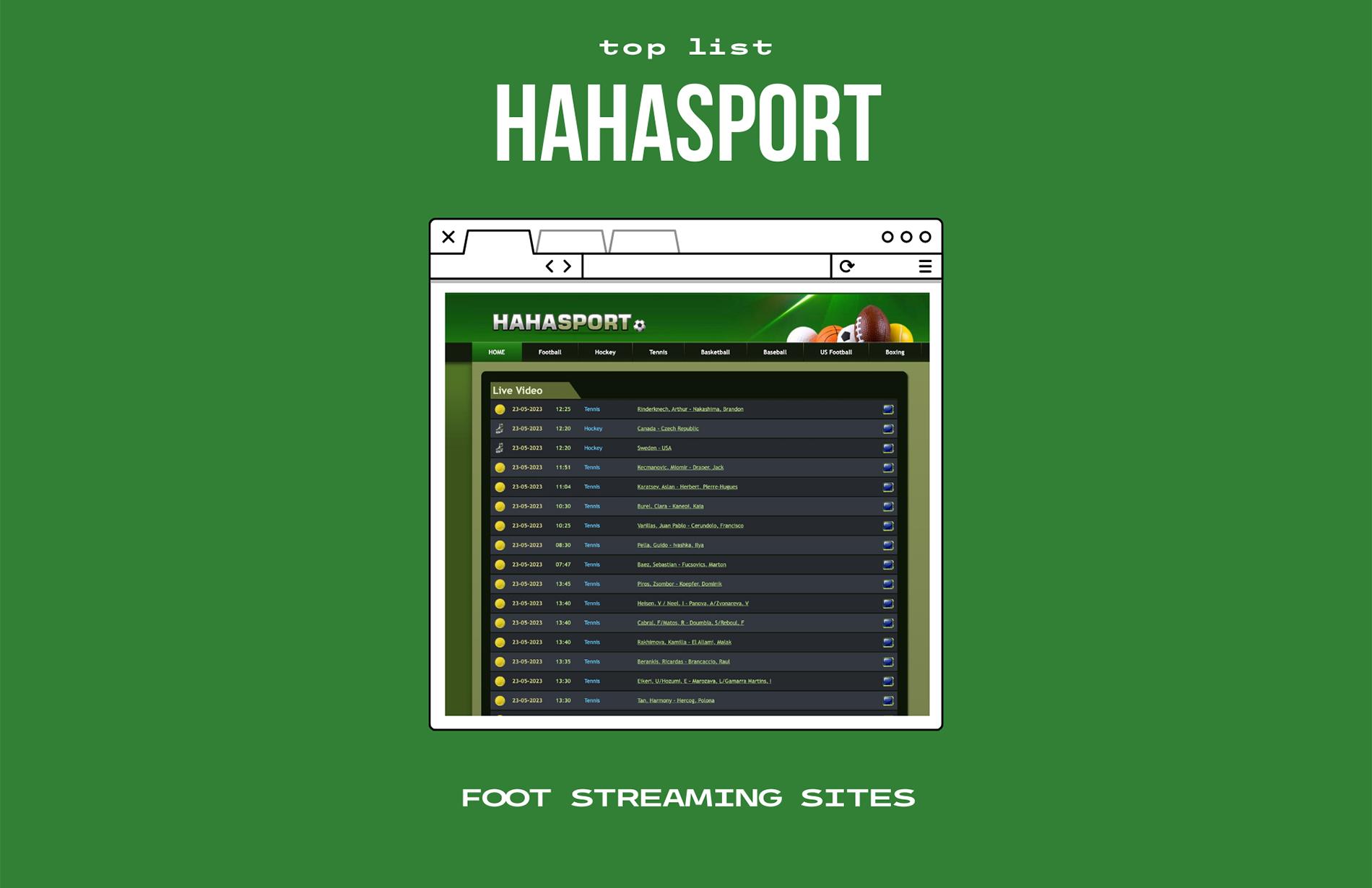 HahaSport. +10 Լավագույն անվճար կենդանի ֆուտբոլային հոսքային կայքեր