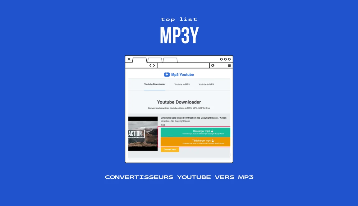 MP3Y : Meilleurs Convertisseurs YouTube vers MP3 en 2023