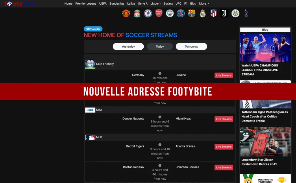 Nouvelle adresse Footybite - Original Reddit Soccer Streams - FOOTYBITE Soccer Streams
