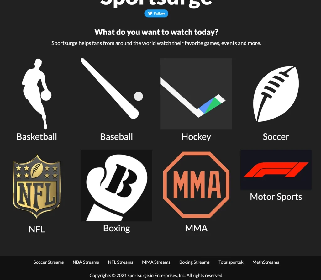 Sportsurge | Officielle reddit-streams
